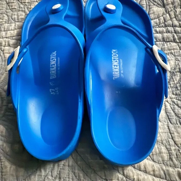 Birkenstock Gizeh EVA Sandals Scuba Blue 7 - Picture 4 of 14